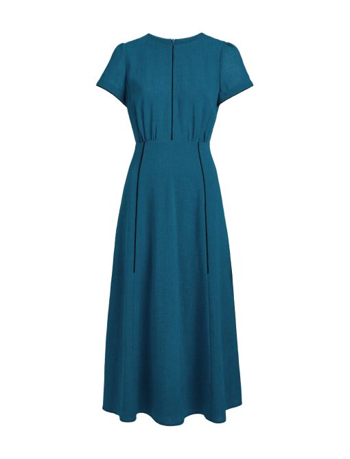 Rosie Techni Voile Maxi Dress - Azure Blue - 图片 13