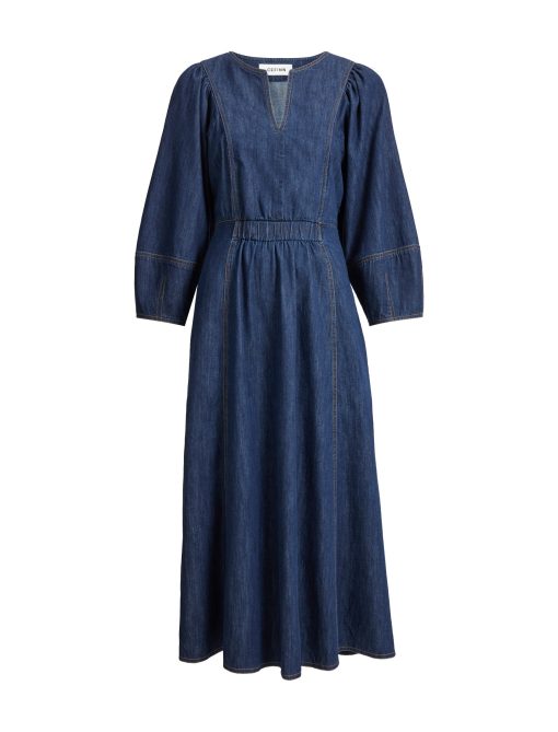 Jude Denim Maxi Dress - Dark Blue - 图片 10