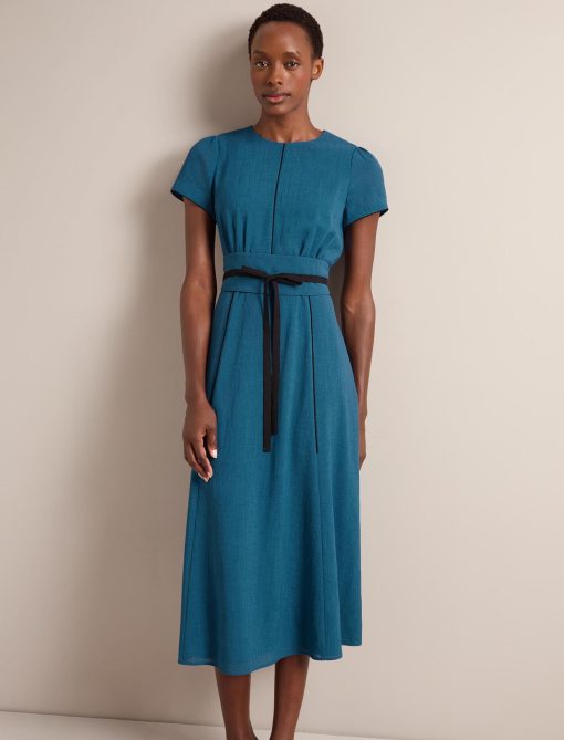 Rosie Techni Voile Maxi Dress - Azure Blue - 图片 10