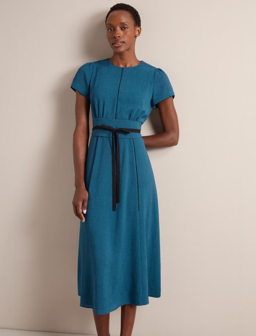 Rosie Techni Voile Maxi Dress - Azure Blue - 图片 5