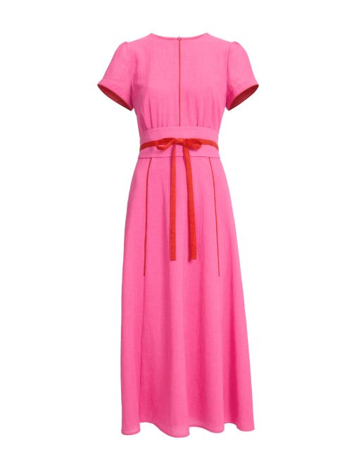 Rosie Techni Voile Maxi Dress - Hot Pink Crimson - 图片 12