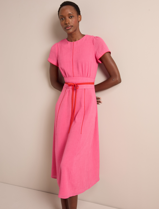 Rosie Techni Voile Maxi Dress - Hot Pink Crimson - 图片 10