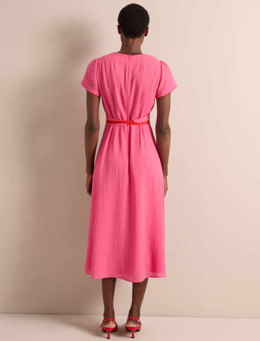 Rosie Techni Voile Maxi Dress - Hot Pink Crimson - 图片 11