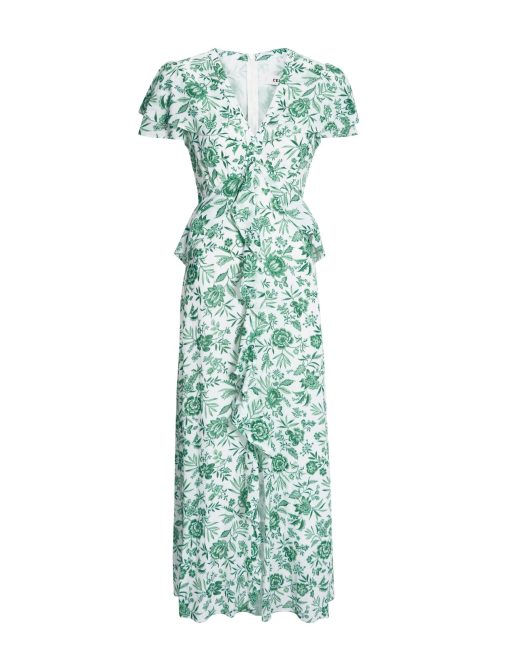 Vivienne Cotton Blend Maxi Dress - Green Palm Floral Print - 图片 9